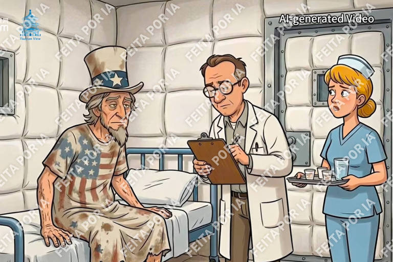 Contas oficiais da China publicam vídeos de IA satirizando os EUA na guerra no Irã