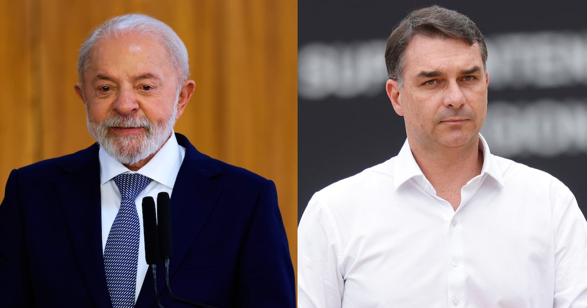 Lula aparece à frente de Flávio Bolsonaro entre eleitores de centro, diz Datafolha