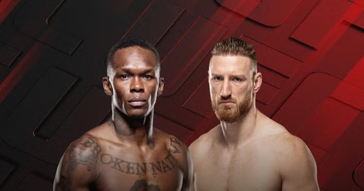 UFC Adesanya x Pyfer: onde assistir ao vivo, horário e card completo com cinco brasileiros