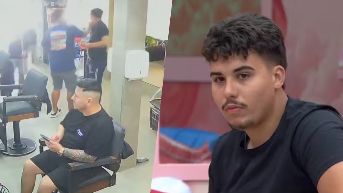 Pedro, do 'BBB 26', leva surra em barbearia de Curitiba; veja vídeo