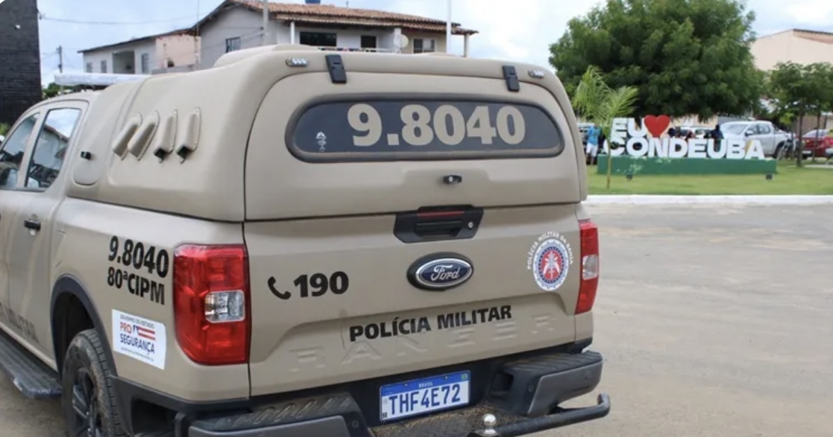 Homem é preso por agredir companheira com barra de ferro enquanto ela segurava recém-nascido em Condeúba