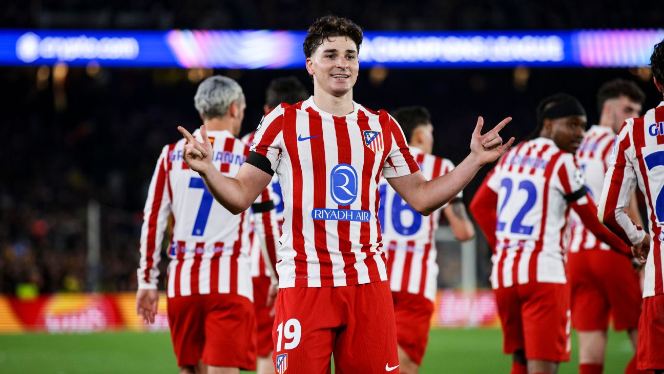 Atlético de Madrid aproveita expulsão do Barcelona, vence no Camp Nou e garante boa vantagem nas quartas da Champions