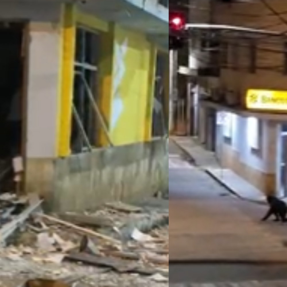 Três suspeitos são presos por explosão e assalto a banco em Minas