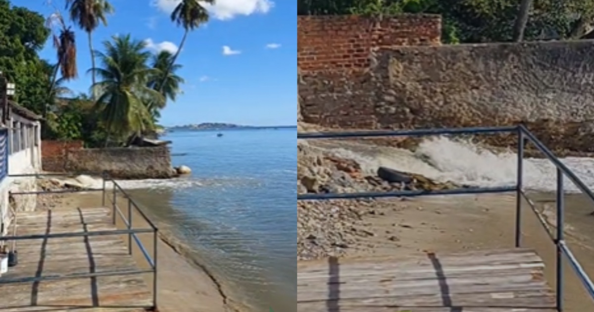 VÍDEO: Moradores denunciam vazamento de esgoto em praia no Subúrbio de Salvador