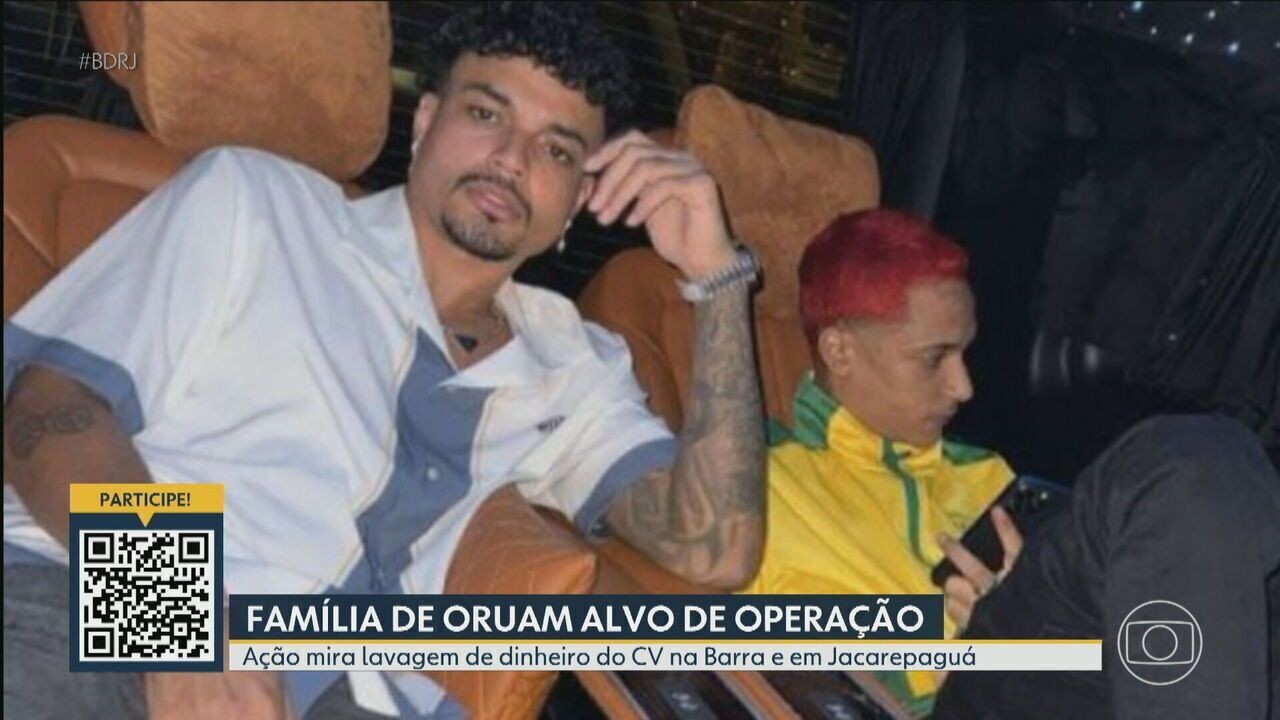 Oruam, mãe e irmão são alvo de operação contra lavagem de dinheiro do Comando Vermelho; chefões também são procurados
