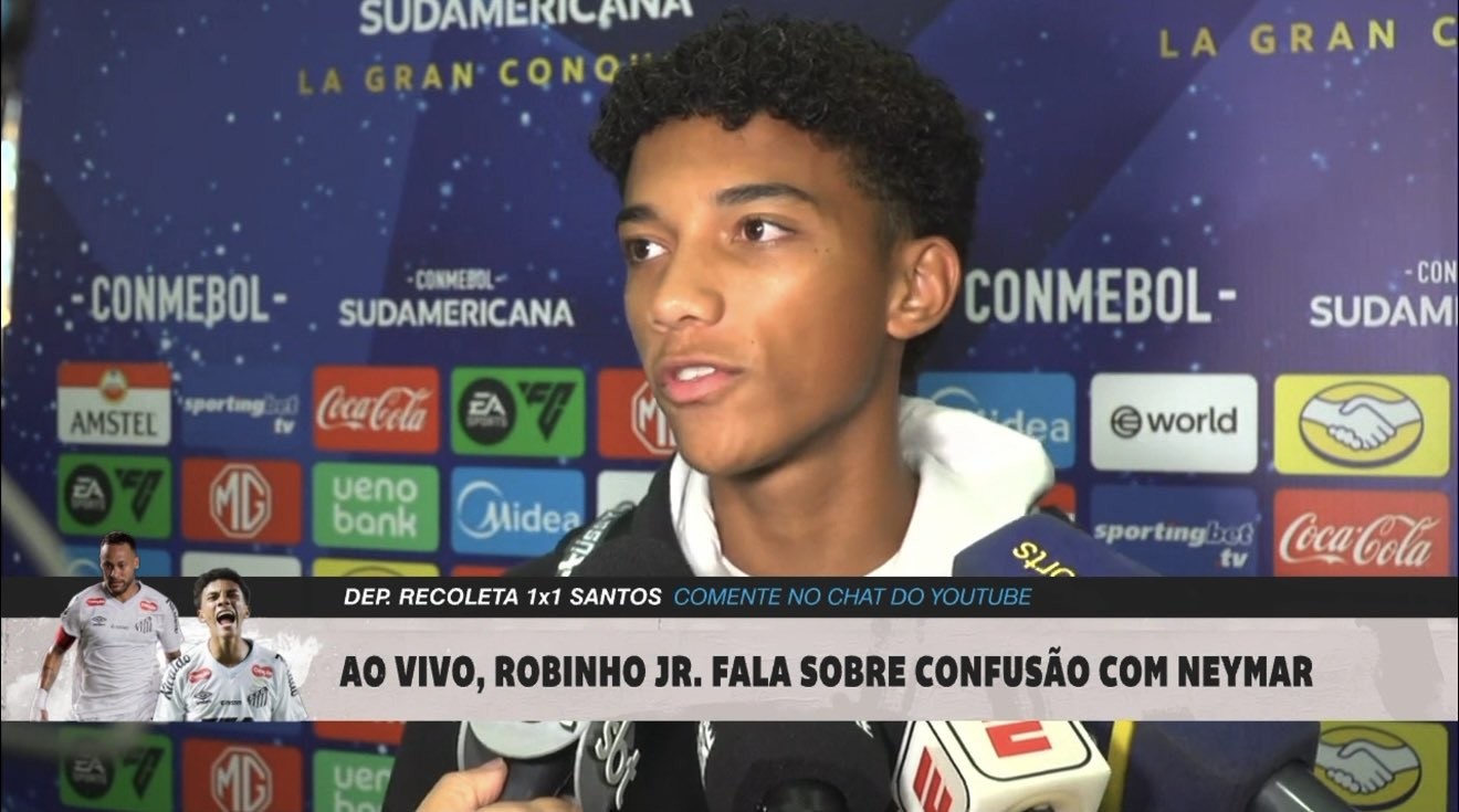 Robinho Jr. confirma que levou tapa de Neymar, mas aceita pedido de desculpas: 'Foi homem de assumir'