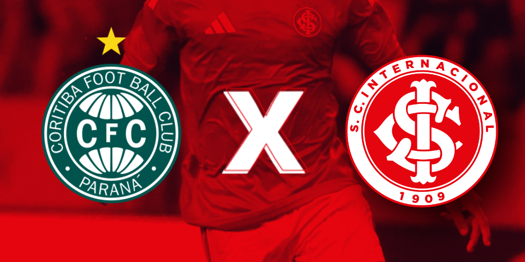 Coritiba x Inter hoje: onde assistir ao vivo, horário e escalações pelo Brasileirão