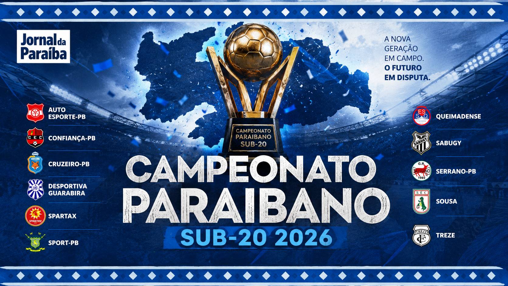 Campeonato Paraibano Sub-20 2026: acompanhe a tabela do estadual