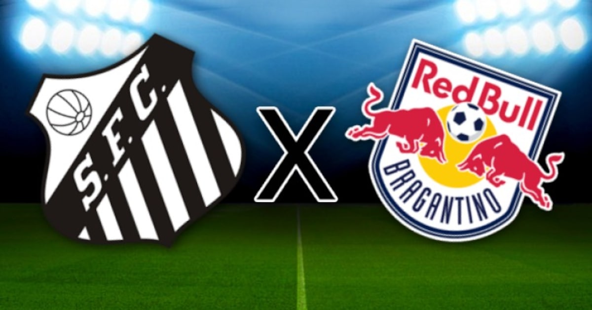 Santos x Red Bull Bragantino no Brasileirão: onde assistir ao vivo, horário e escalação