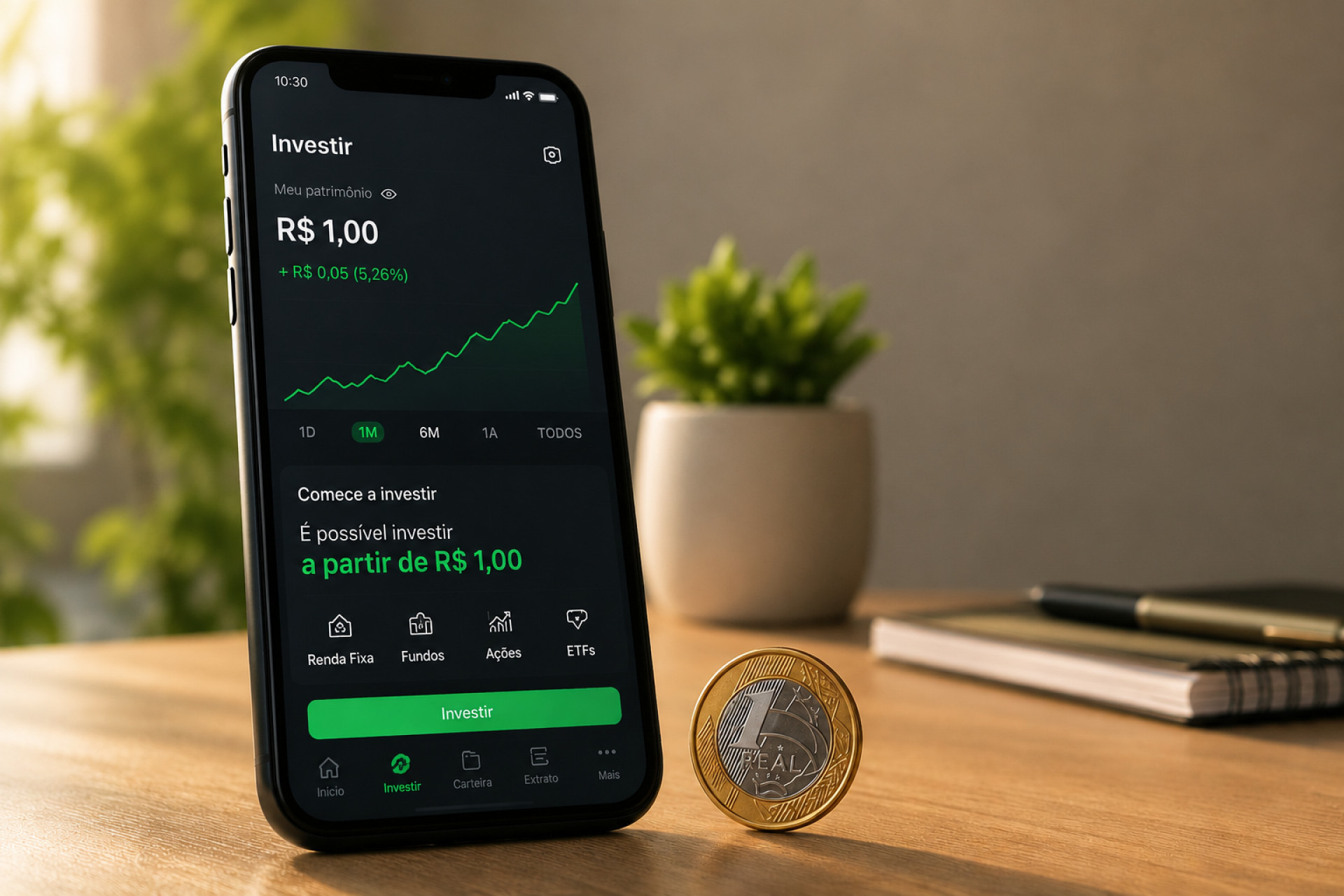 Com apenas R$ 1, brasileiros já podem começar a investir, afirmam especialistas