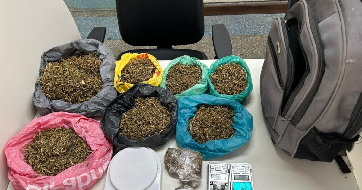 PM apreende drogas com suspeito de tráfico na Chapada do Rio Vermelho