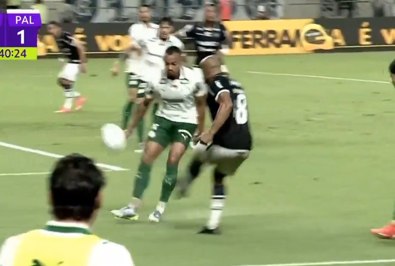 Pênalti não marcado e gol anulado em Remo x Palmeiras: o que diz a regra em lances de mão na bola