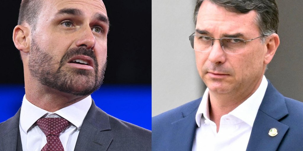 Flávio Bolsonaro diz que o irmão Eduardo se sustenta nos EUA com dinheiro do pai e não fez uso de verbas do Master