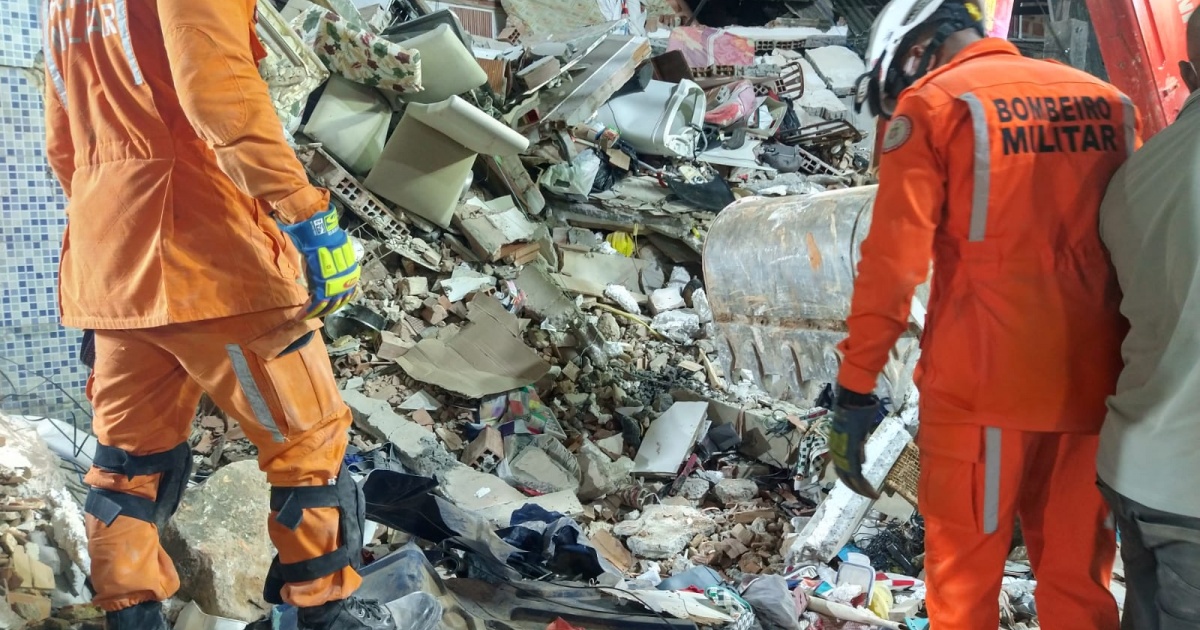 Bombeiros confirmam duas novas mortes em desabamento de imóvel em Luiz Anselmo