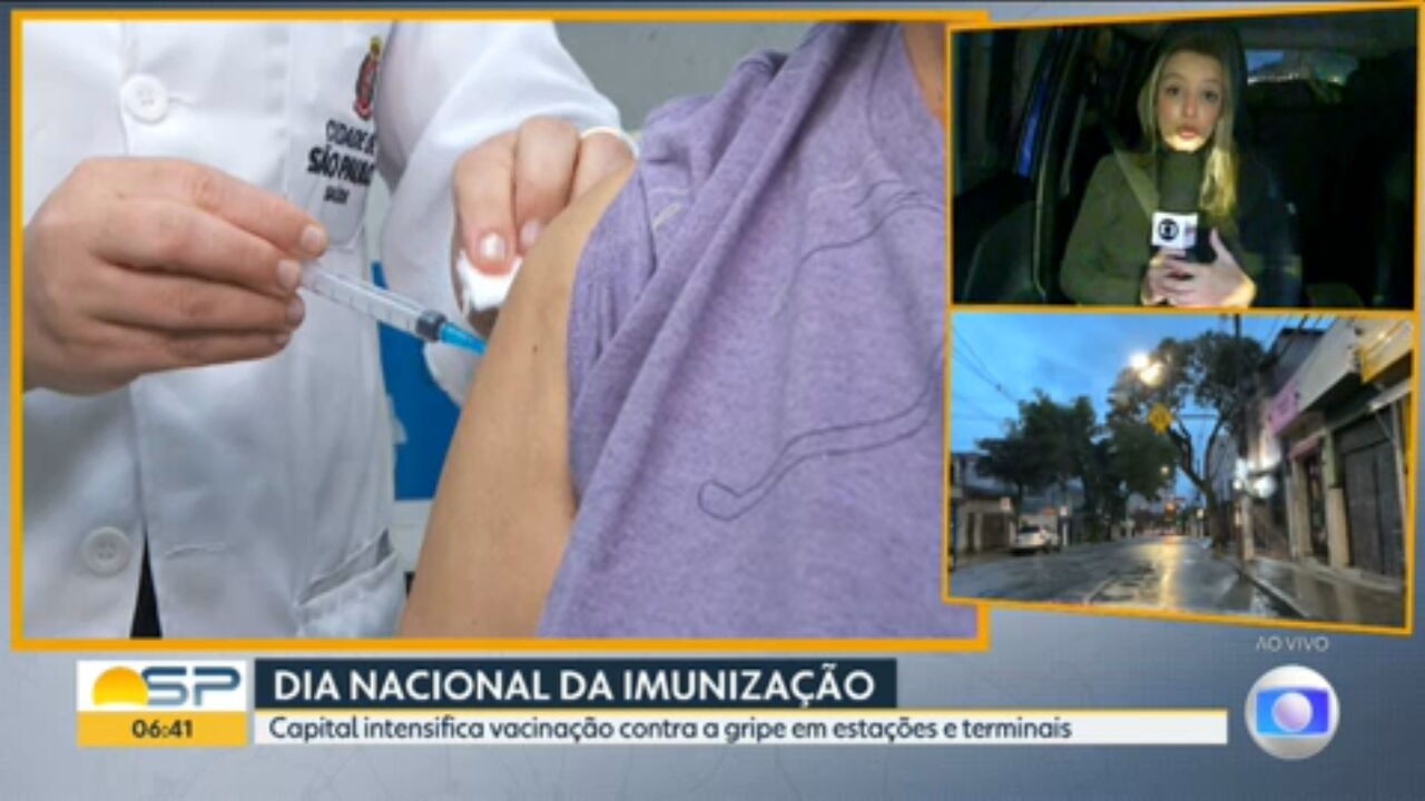 Vacinação contra a gripe na cidade de SP começa para toda a população nesta segunda-feira