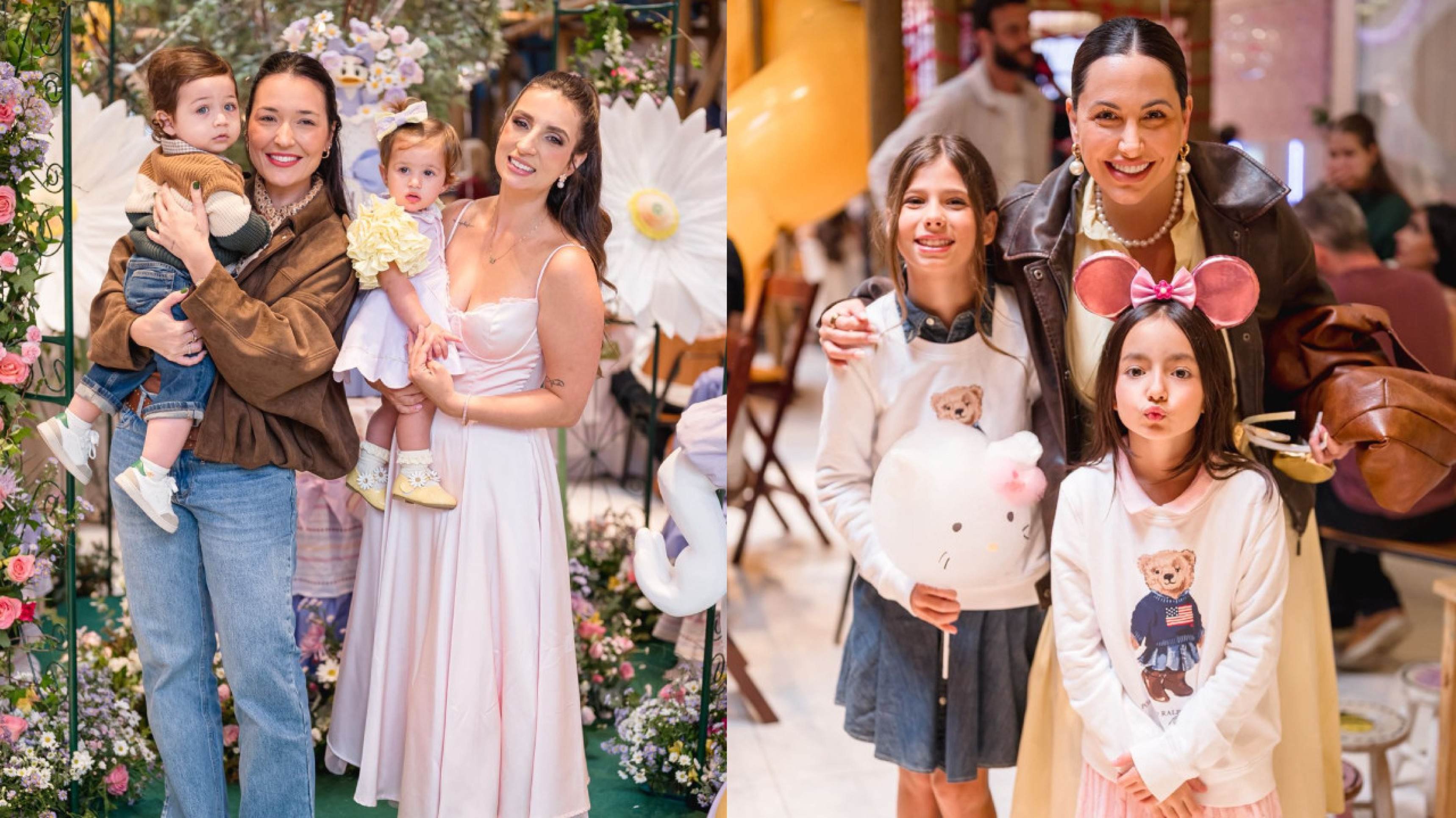 Influenciadora Bia Napolitano marca presença no primeiro aniversário de Helena, filha de Mariana Vazquez