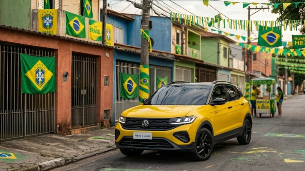 Volkswagen revive cor clássica da Seleção em T-Cross exclusivo e limitado