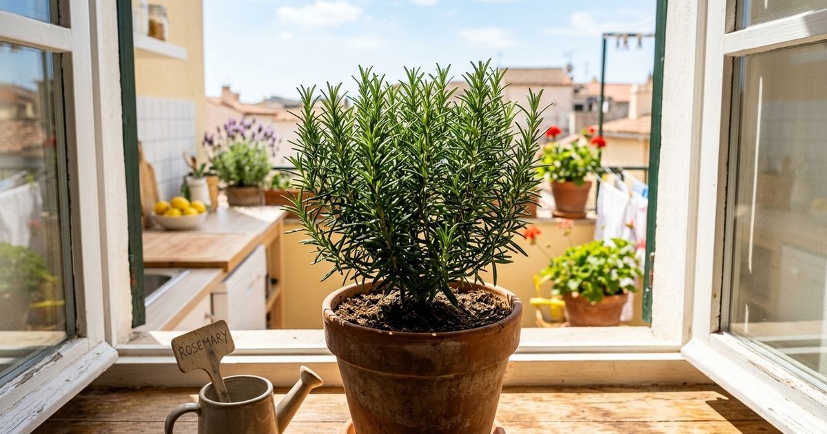Onde devo colocar o alecrim dentro de casa para que ele cresça aromático e cheio de folhas?