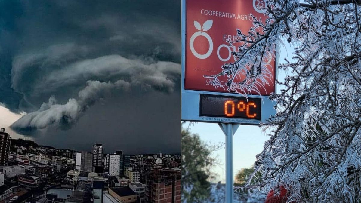 Ciclone extratropical traz frio e ‘chuvarada’ ao Brasil