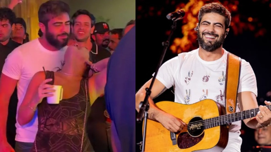 Henrique, da dupla com Juliano, é flagrado puxando o cabelo da mulher, e web reage com críticas: 'falta de respeito'