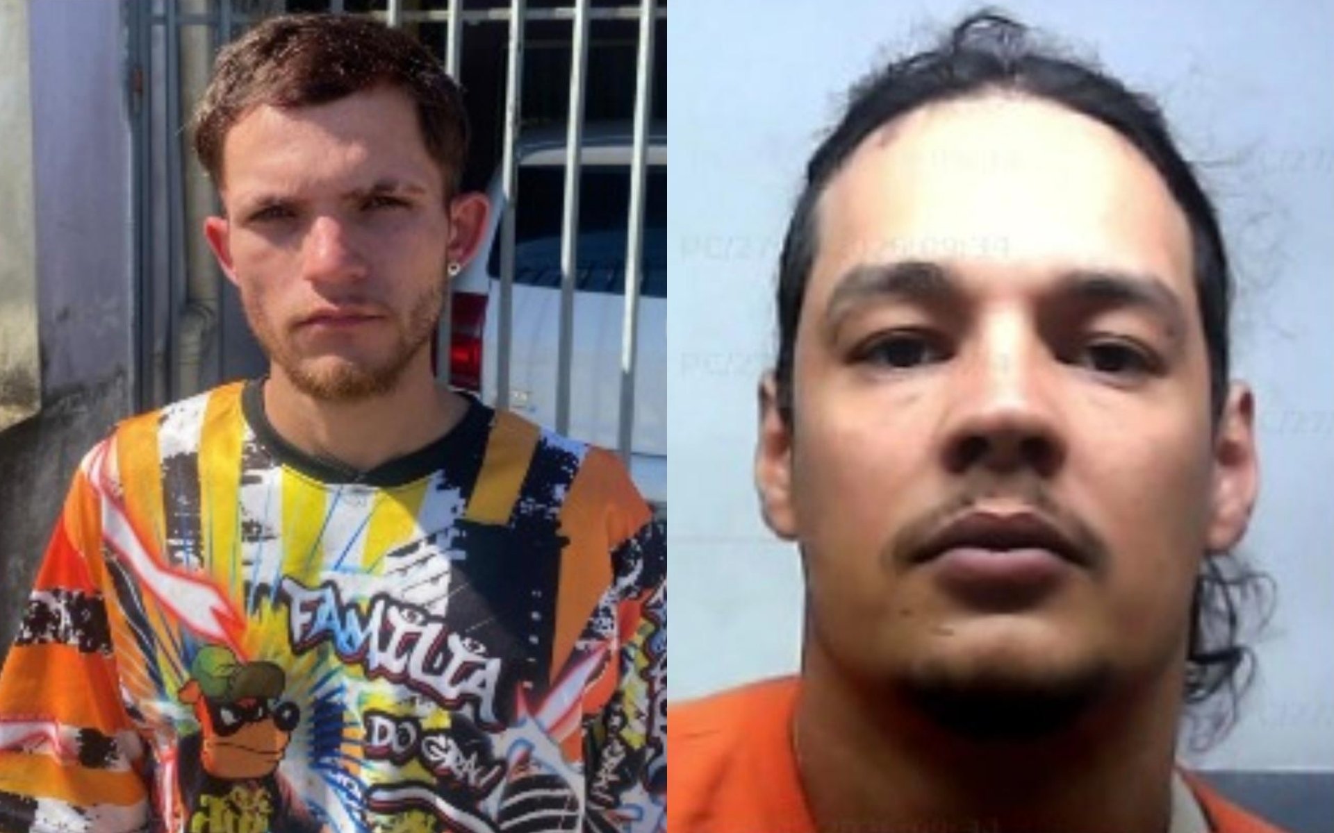 Policiais em operação de captura de dois suspeitos de tortura em Porto Alegre.