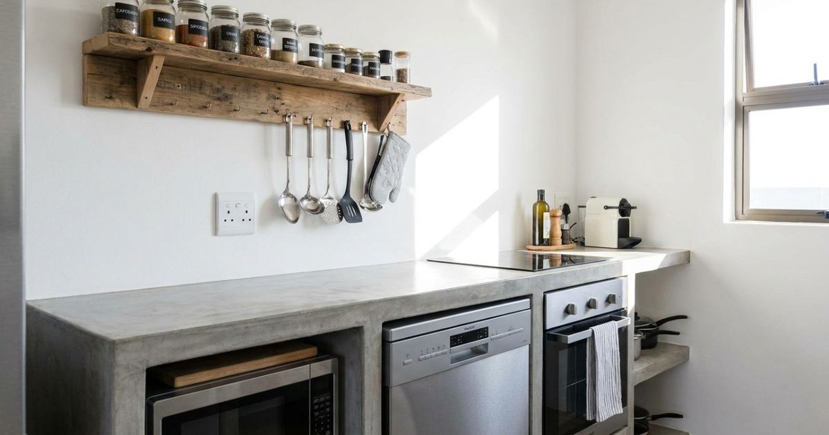 Nem reforma nem móvel novo: uma prateleira simples pode mudar a cozinha pequena mais do que parece