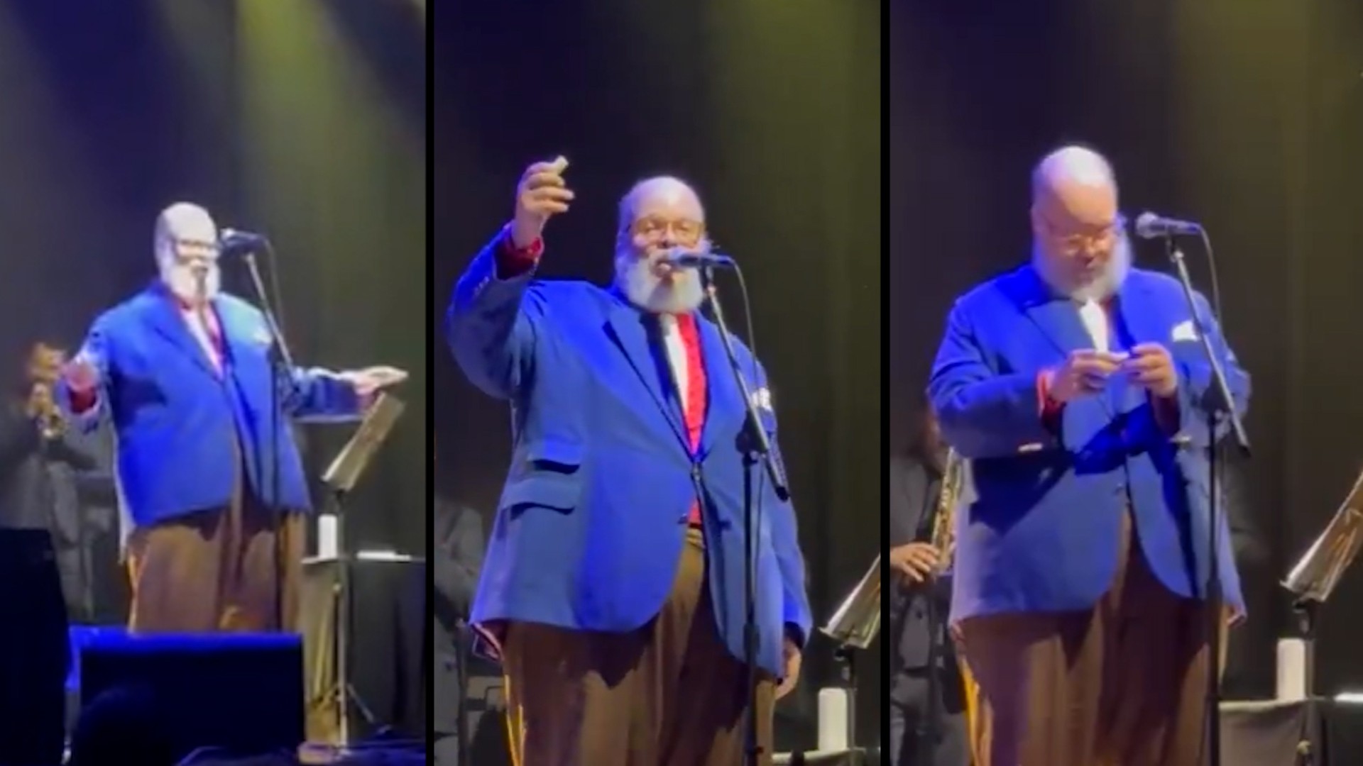 Fã joga rolha em Ed Motta durante show no Circo Voador
