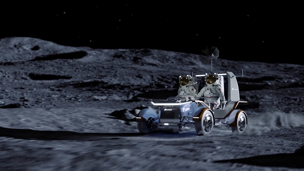 Veículos espaciais da NASA em desenvolvimento para futuras missões à Lua.