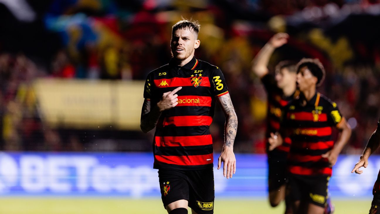 Barletta decide com dois gols, Sport vence o Náutico no clássico com direito a 'olé' e dorme na liderança da Série B