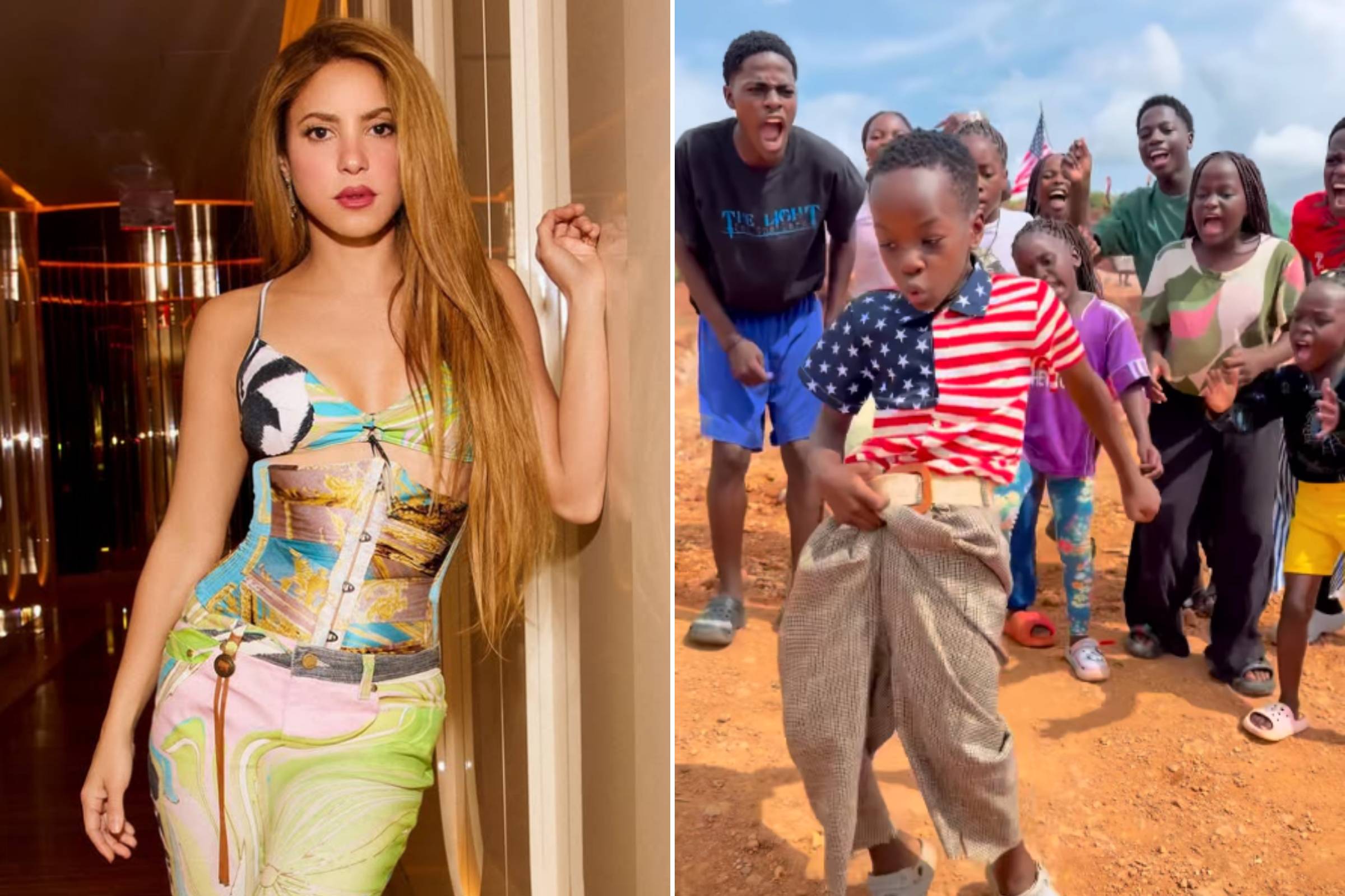 Shakira ensaia com grupo infantil de Uganda para show na final da Copa de 2026
