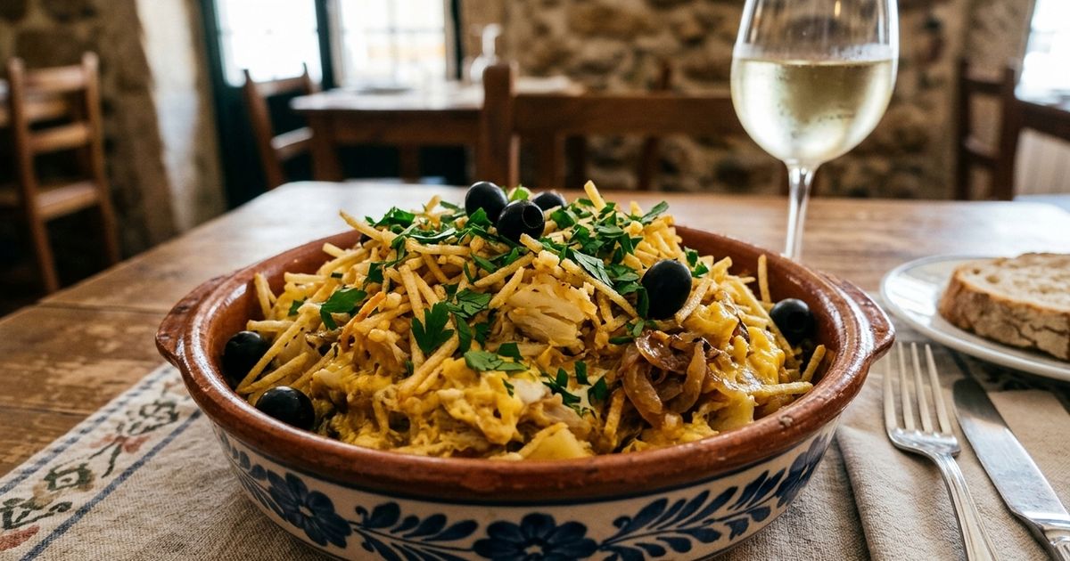 Cozinheiros e cientistas portugueses concordam: “O melhor bacalhau à brás é feito com bacalhau dessalgado por 48 horas e batatas fritas na hora.”