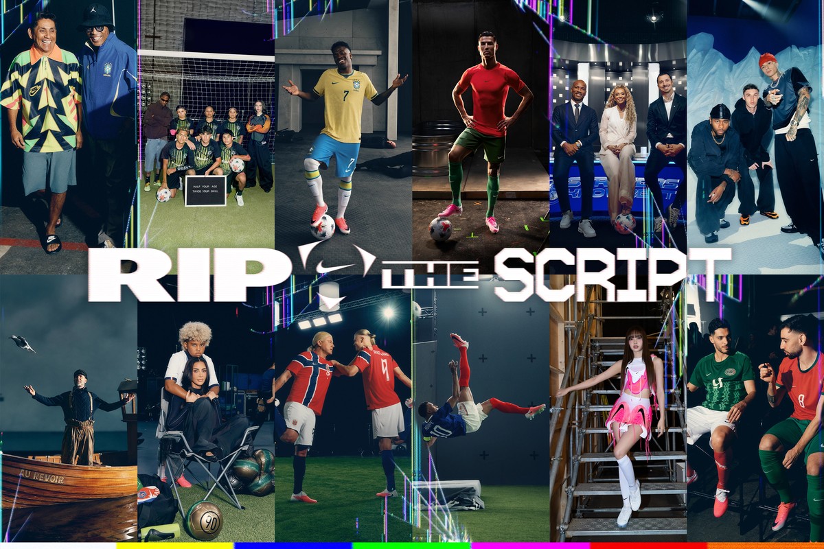 Celebritidades e jogadores de futebol se reúnem para a campanha oficial da Nike para a Copa do Mundo 2026.