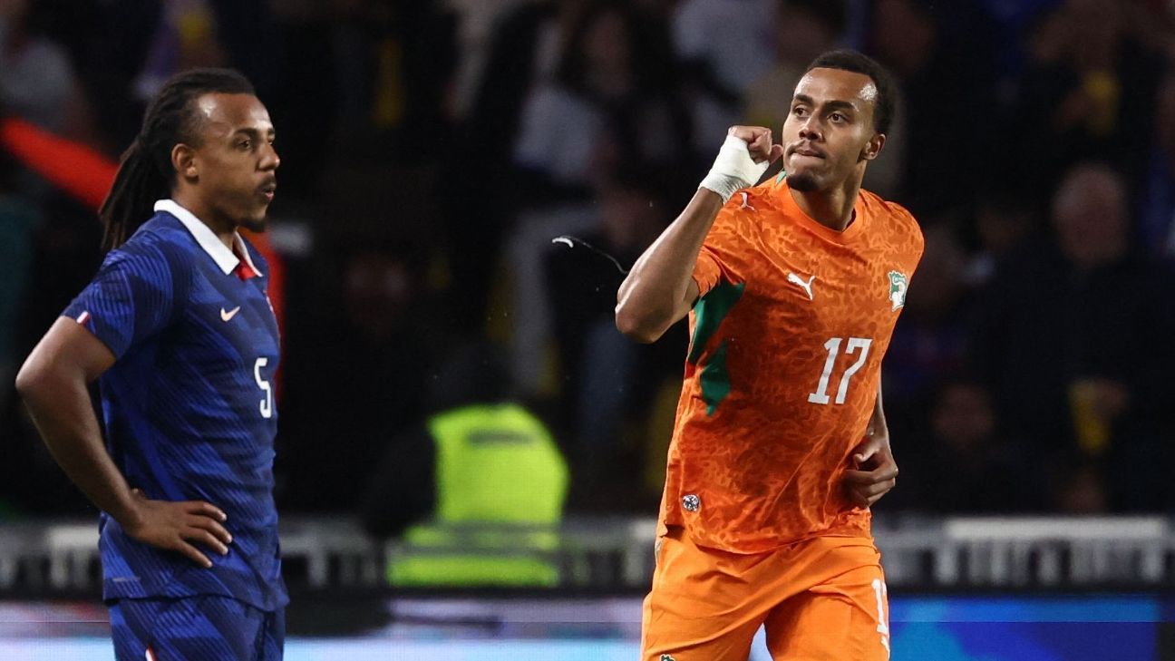 Irmão de craque do PSG marca, e Costa do Marfim vence a França de virada em amistoso internacional