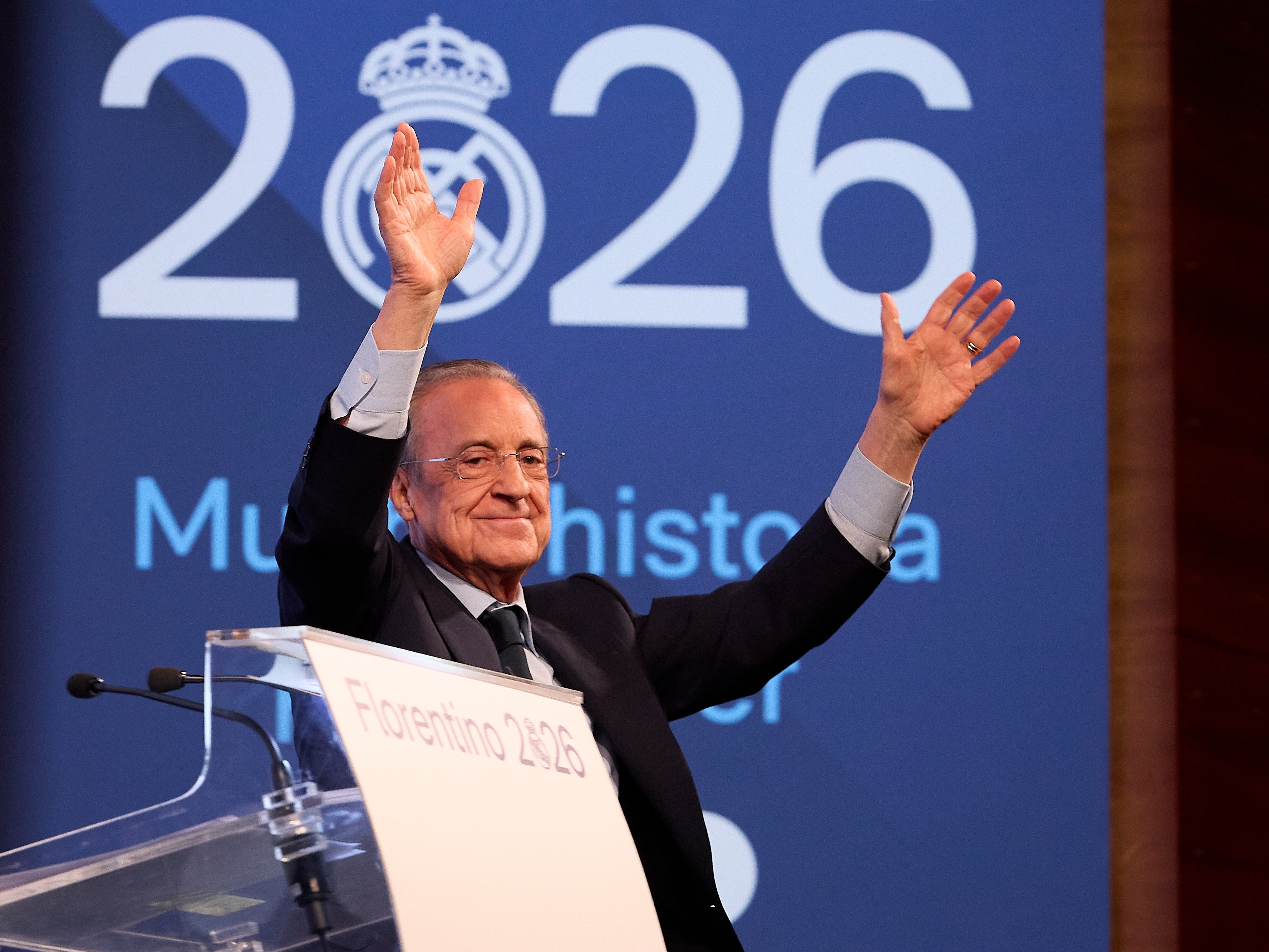 Florentino é reeleito presidente do Real Madrid em 1ª votação após 20 anos