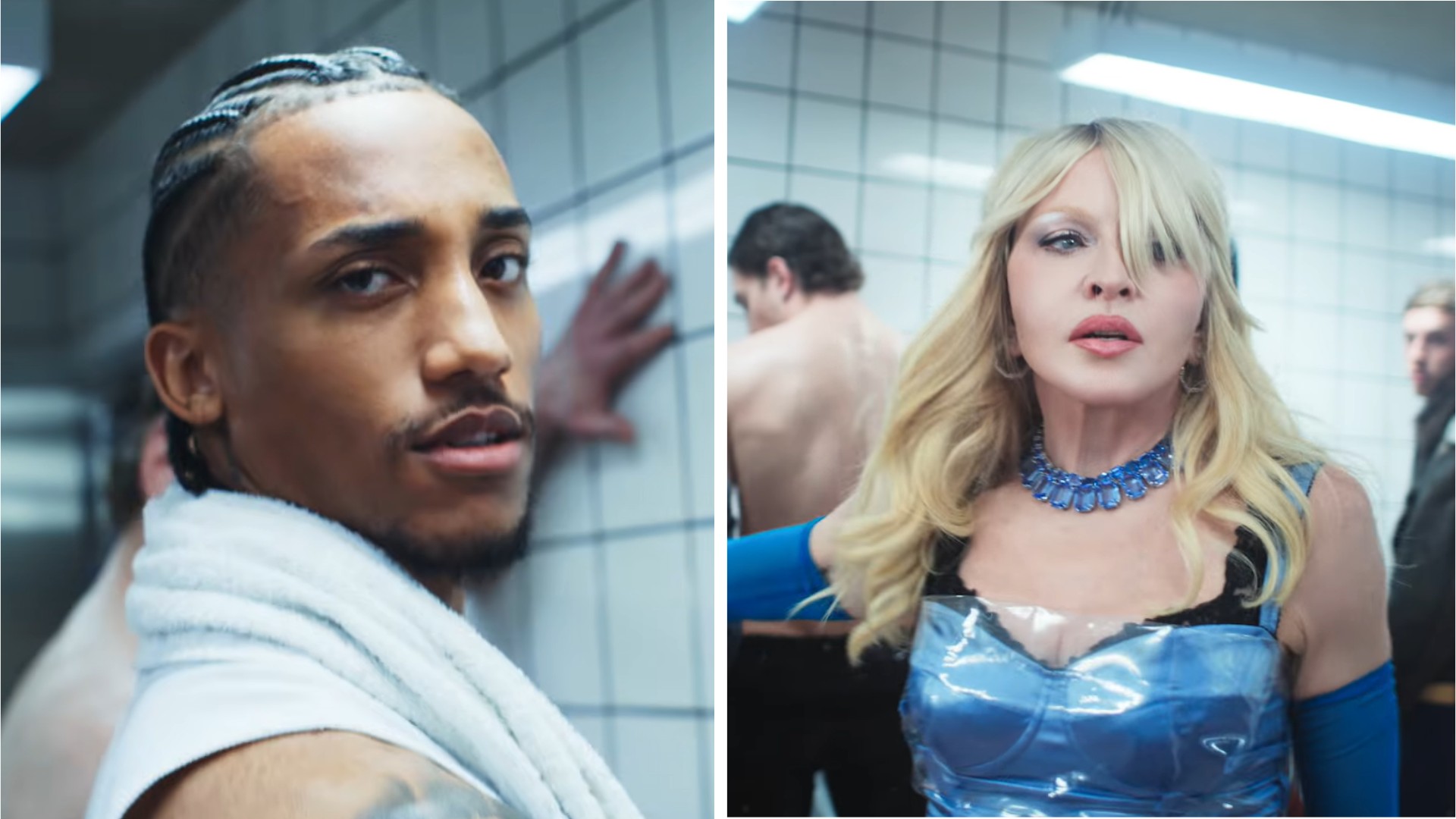 João Pedro e Madonna em cena de curta-metragem esportiva brasileira.