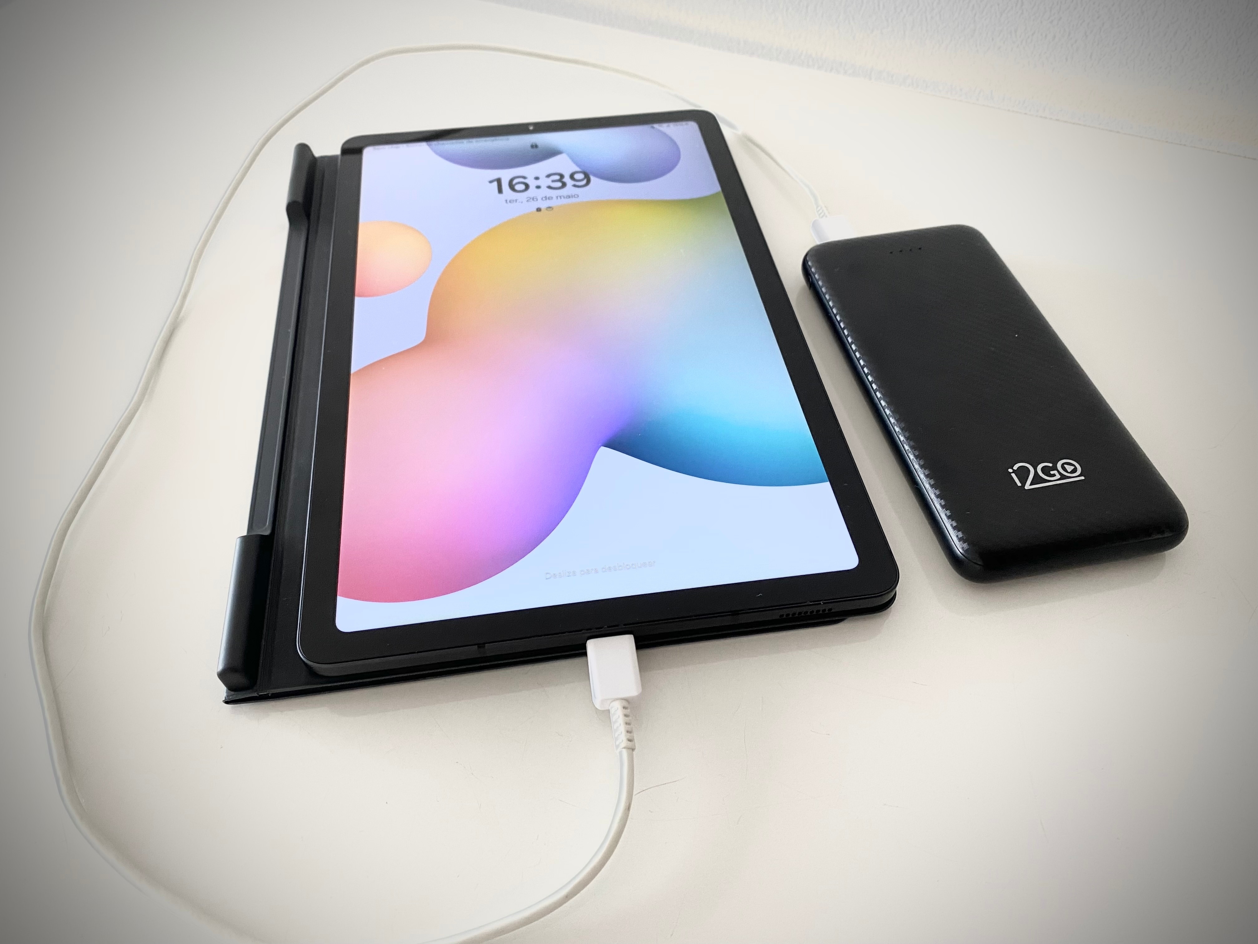 testamos power bank com capacidade de 10.000 mAh; veja