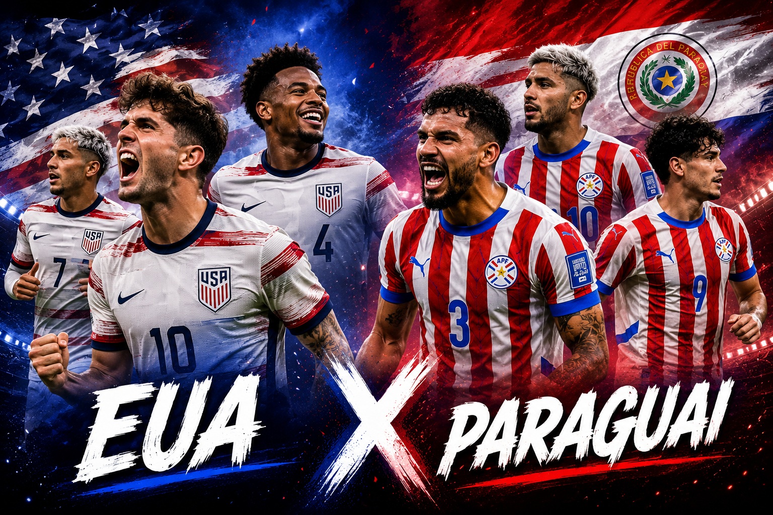 Vai passar na Globo? Onde assistir EUA x Paraguai ao vivo e online