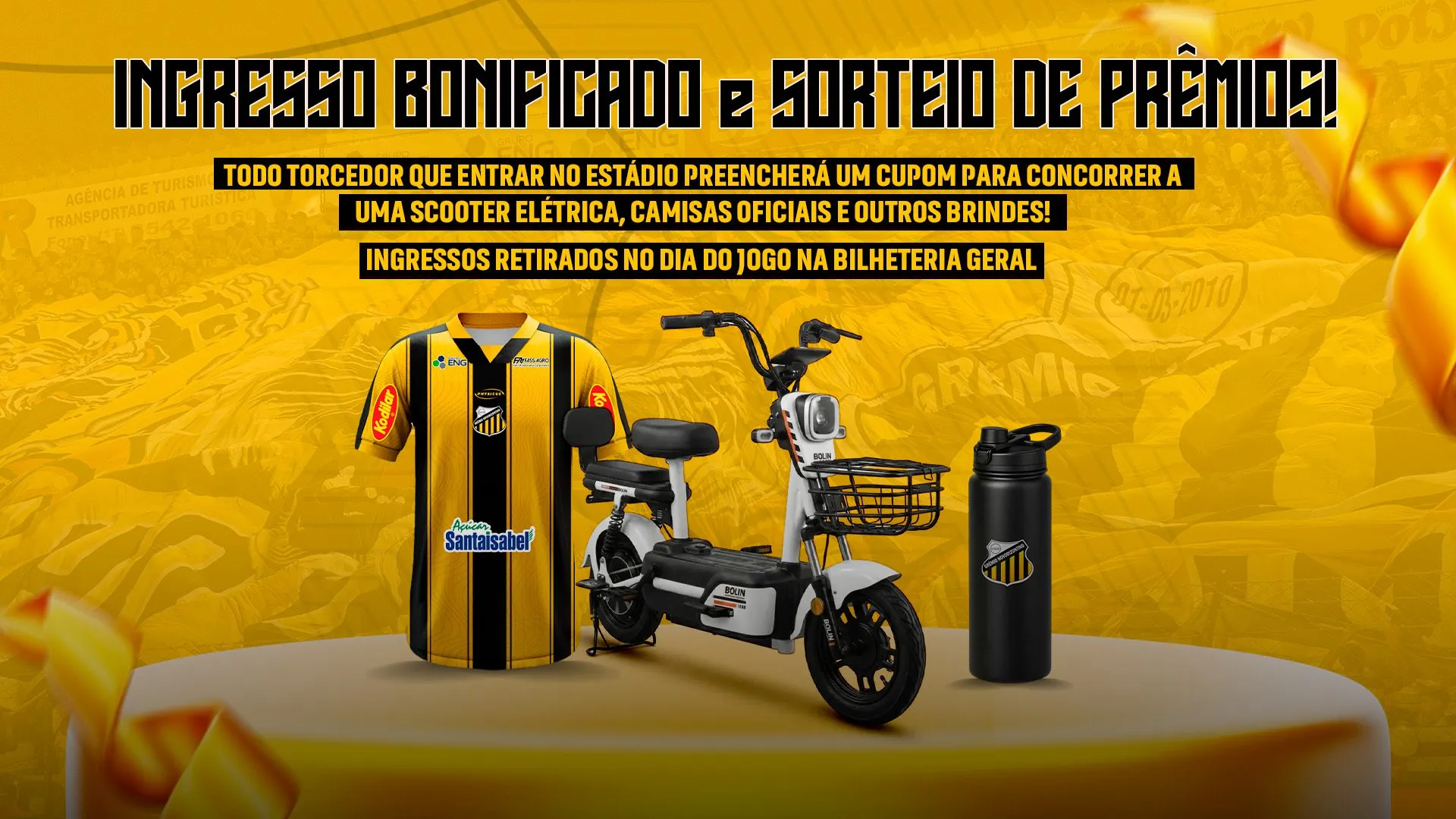 Novorizontino terá ingresso bonificado e sorteio de scooter contra o Náutico