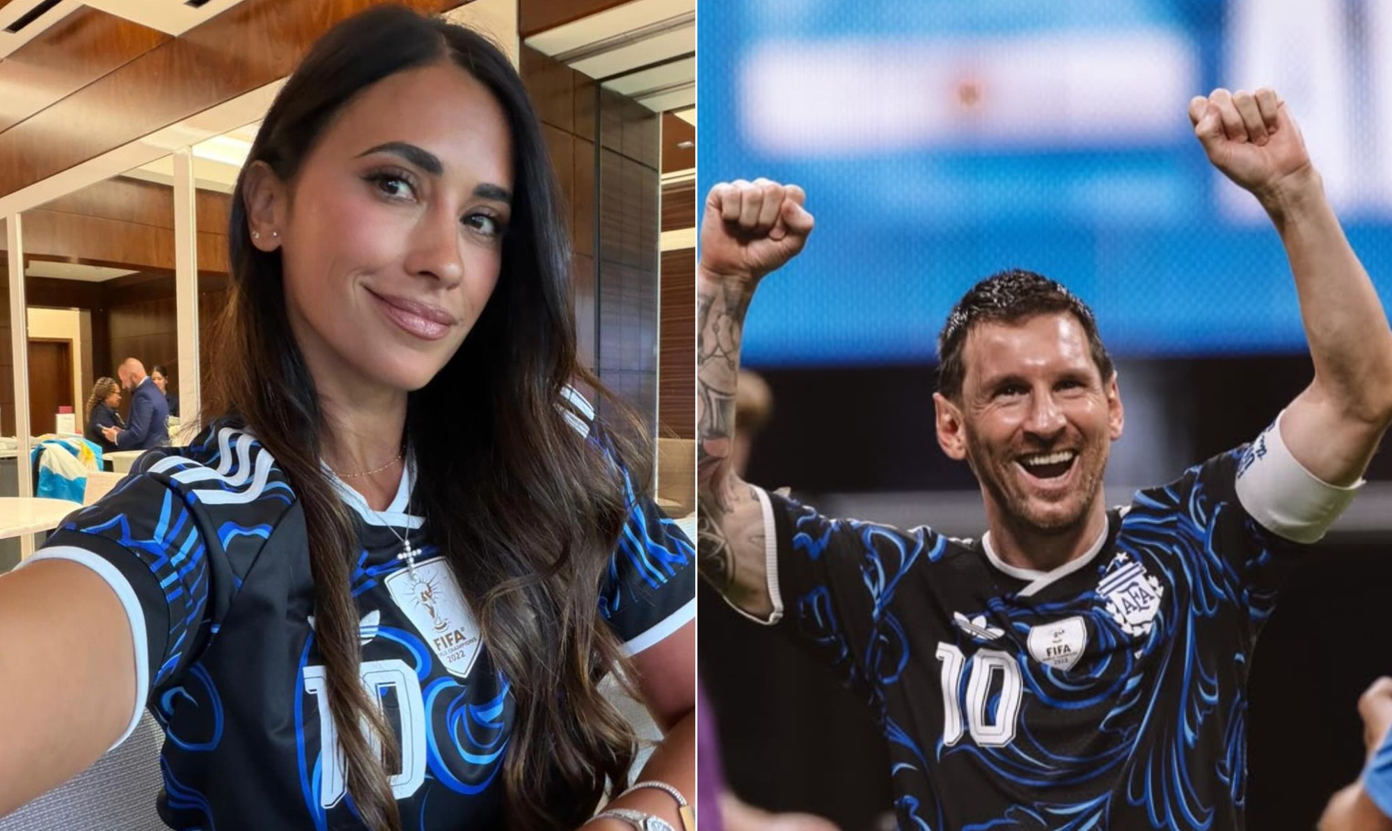 Mulher de Messi comemora classificação da Argentina para a final da Copa do Mundo: 'Graças a Deus'