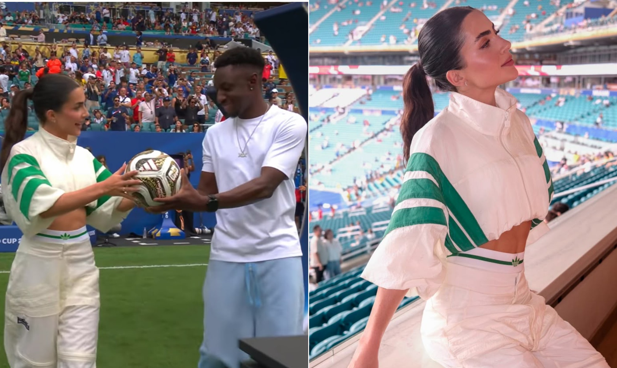 Jade Picon comenta emoção de entregar bola do jogo entre Inglaterra e França: 'Experiência mágica'