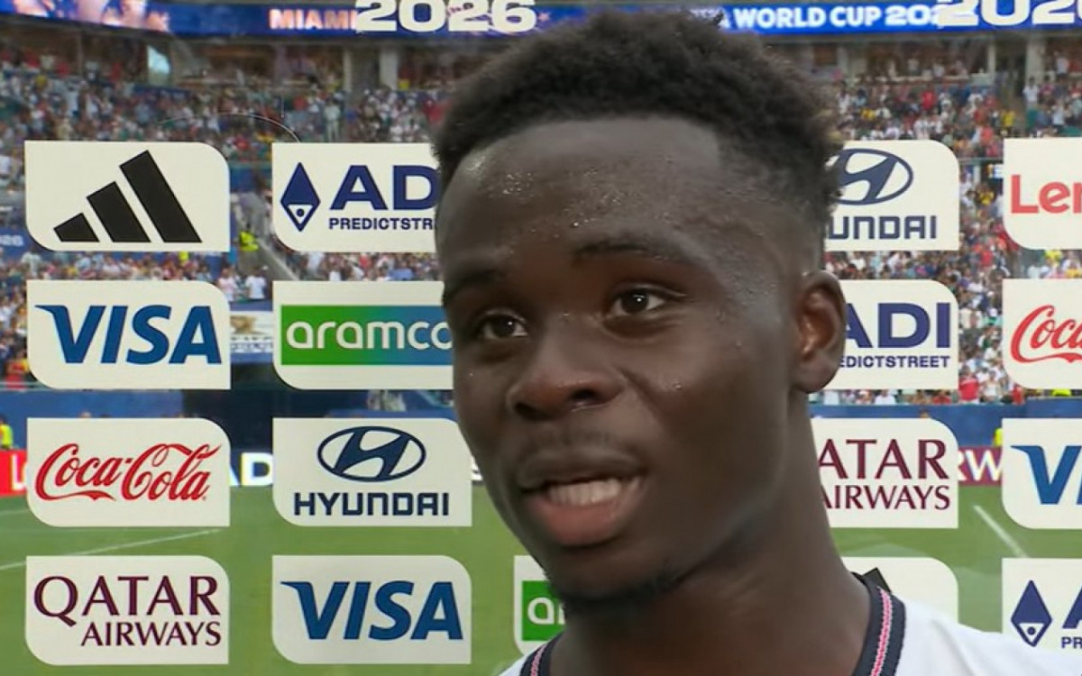 'Jogo maluco', diz Saka após vitória da Inglaterra contra a França