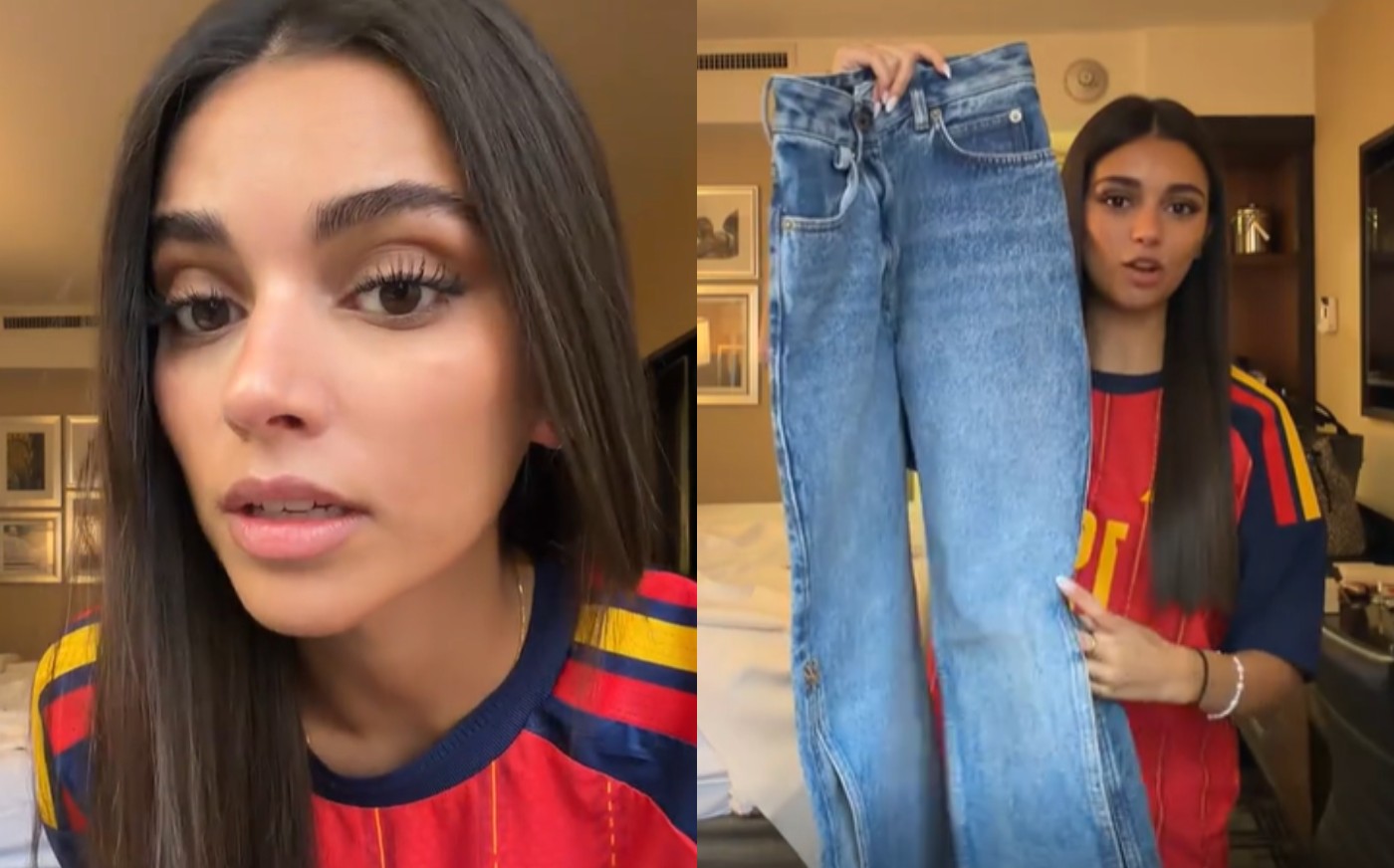 Namorada de Yamal, Inés García posta look para a final da Copa e revela nervosismo: 'Dormi quatro horas'