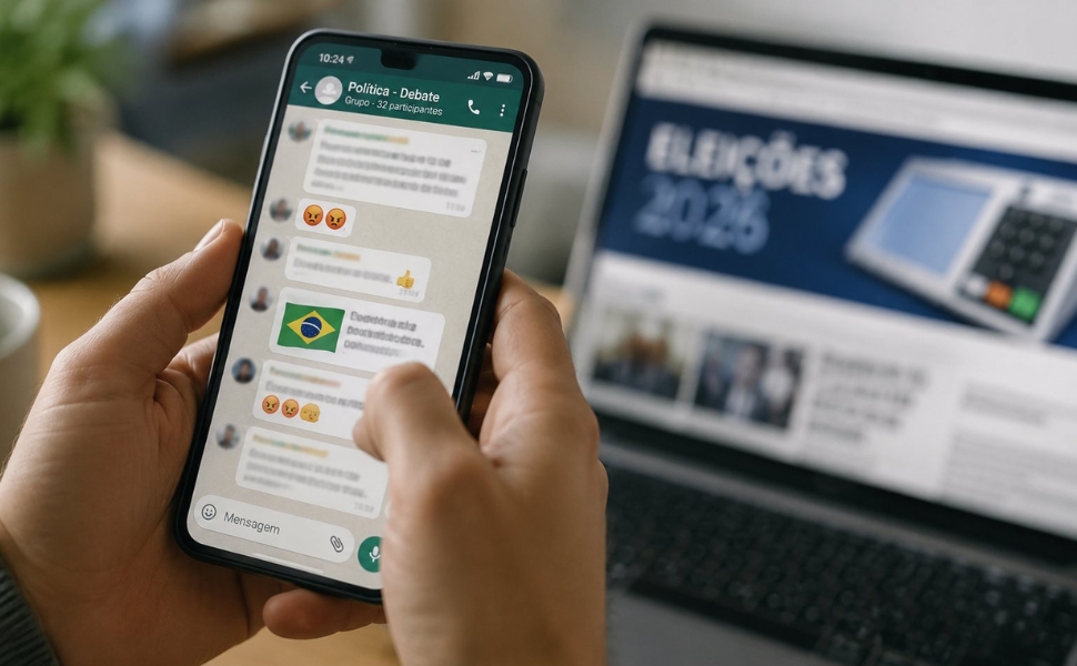 Pesquisa Genial/Quaest: 87% rejeitam grupos de política no WhatsApp