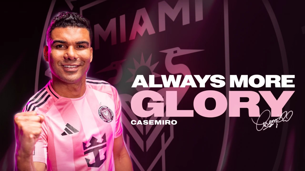 Inter Miami, dos Estados Unidos, anuncia contratação de volante Casemiro