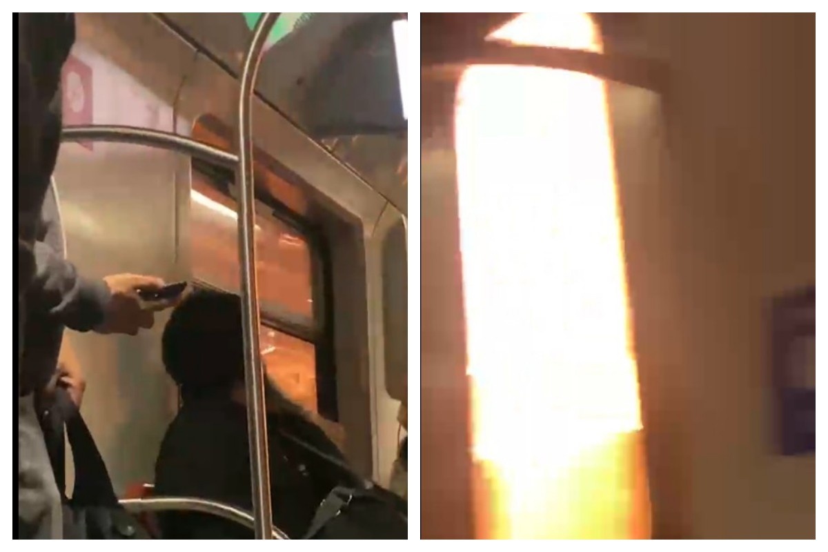 Passageiros gravam momento da explosão de trem na Linha 12-Safira