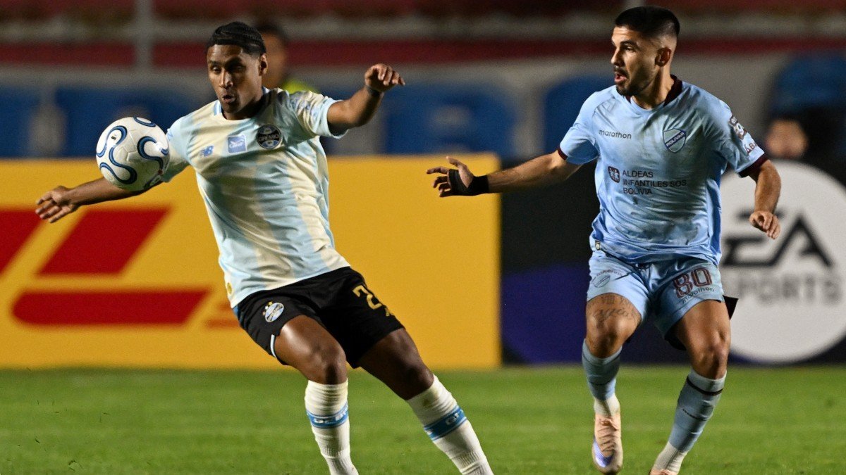Sul-Americana: Grêmio sofre na altitude e perde para o Bolívar no jogo de ida