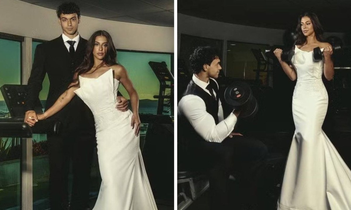 Filho de Carla Perez e Xanddy viraliza com ensaio de casamento em academia
