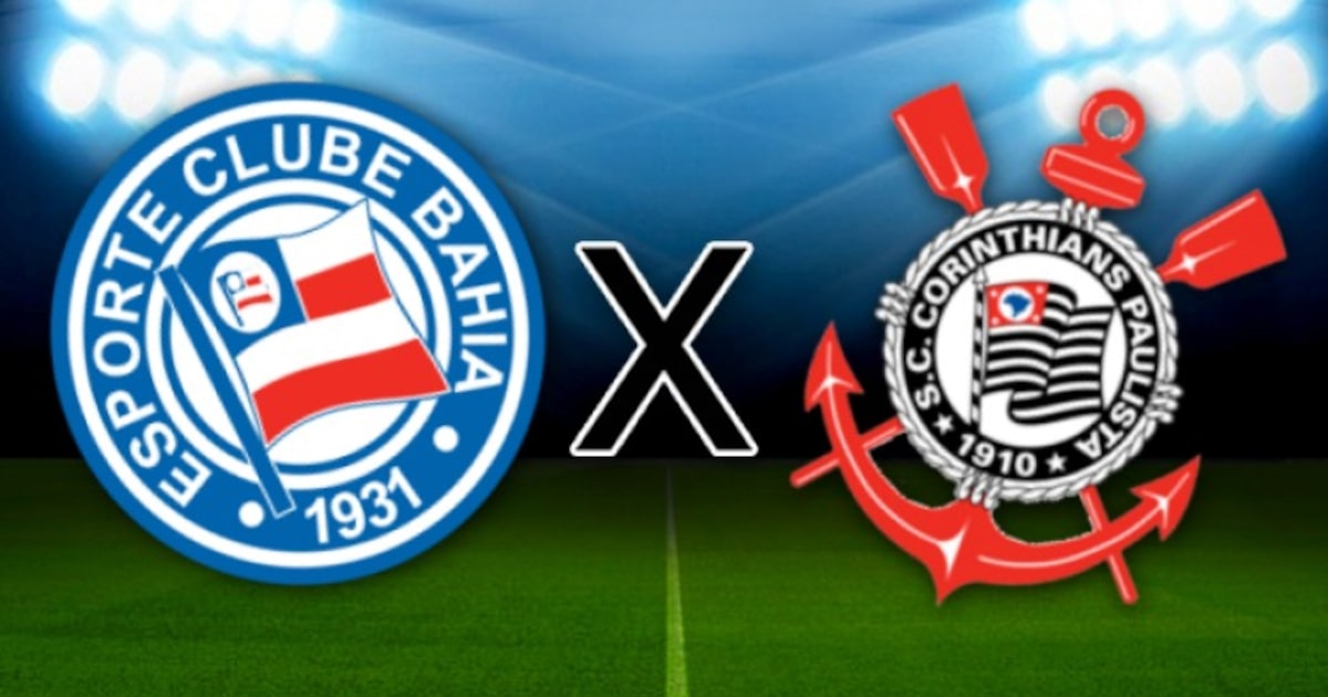 Bahia x Corinthians no Brasileirão: onde assistir ao vivo, horário e local
