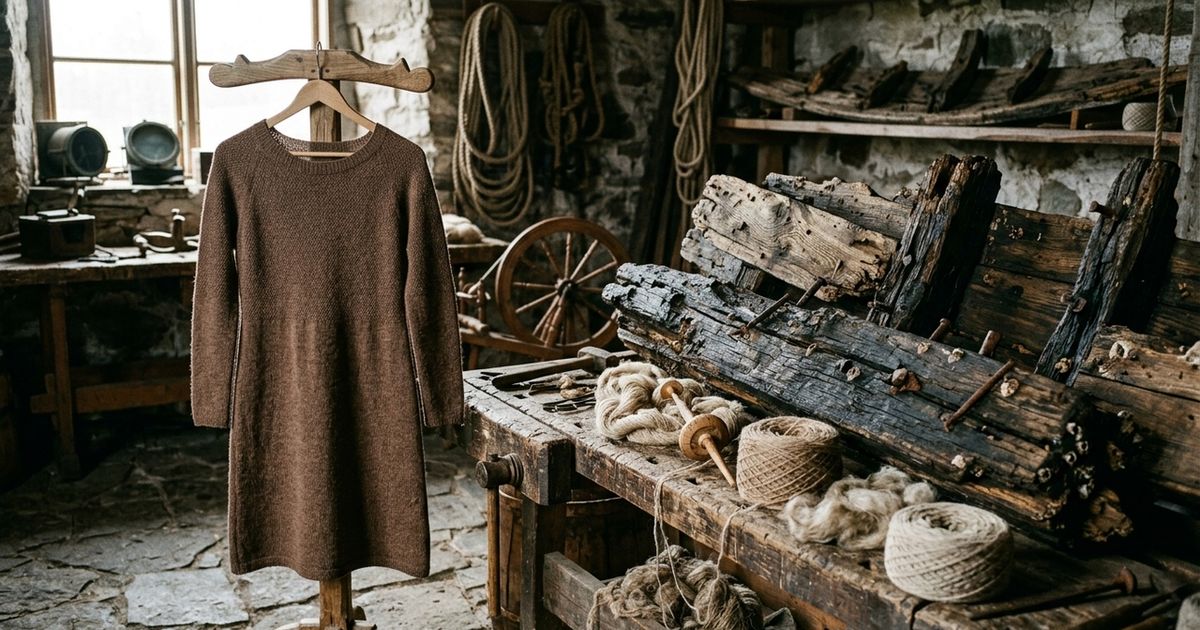 Cientistas confeccionaram um vestido impressionante com peças retiradas de um navio naufragado há 300 anos na Finlândia