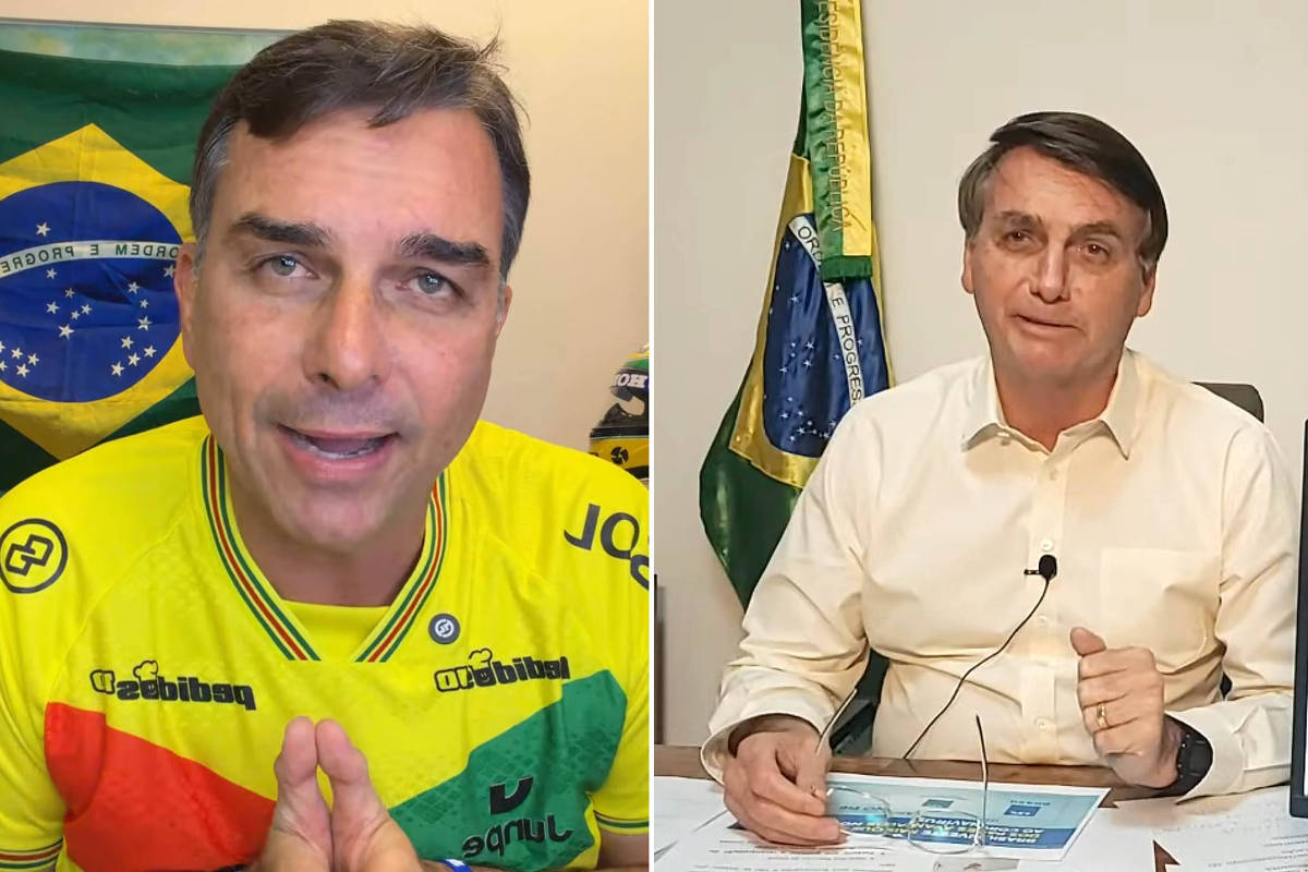 Flávio Bolsonaro emula o pai e acena para a base em meio a isolamento